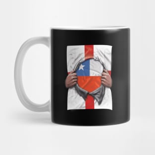 Chile Flag English Flag Ripped - Gift for Chilean From Chile Mug